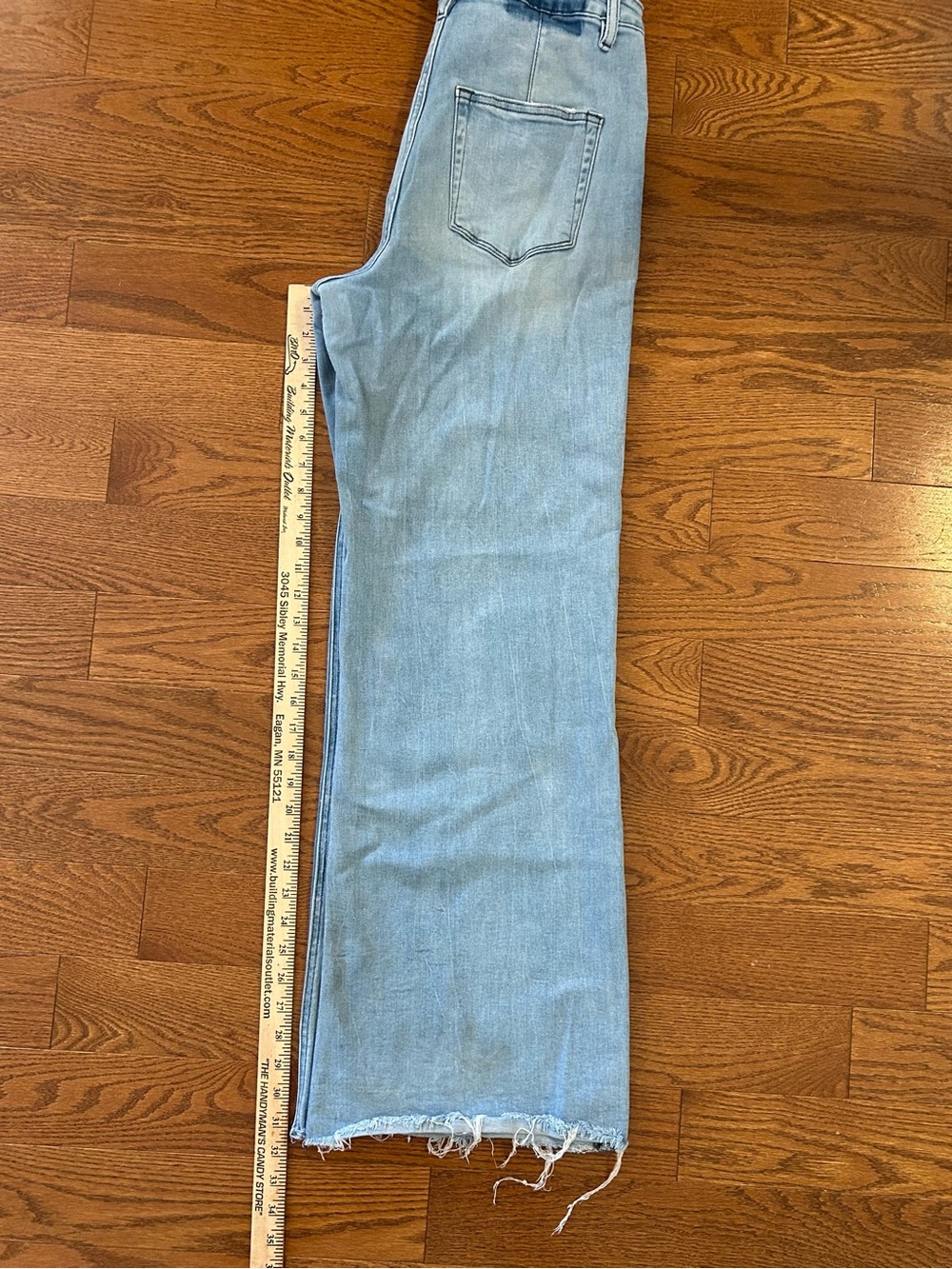 VERVET By Flying Monkey Super High Rise Raw Hem Wide Leg Jeans V2680N Work Song - Picture 8 of 10